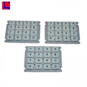 Fabriks tilpasset elektronisk gummiknap tastatur alarm